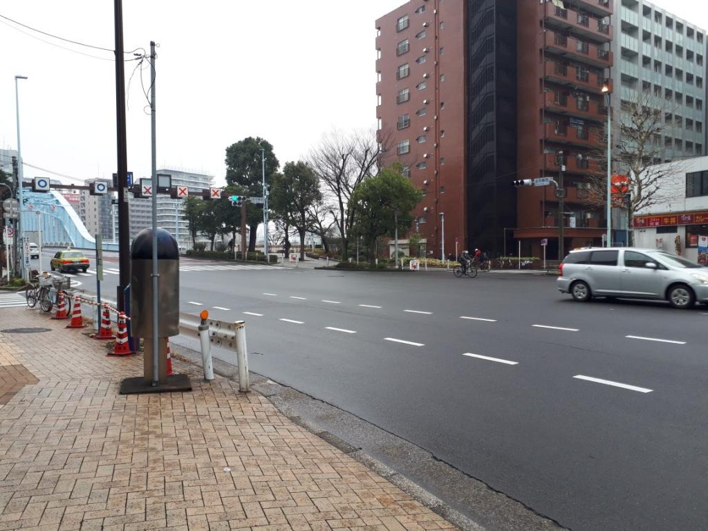 「산노바시」가 있었다고 생각되는 장소입니다. 주오구 ‘바시’ 순회⑦