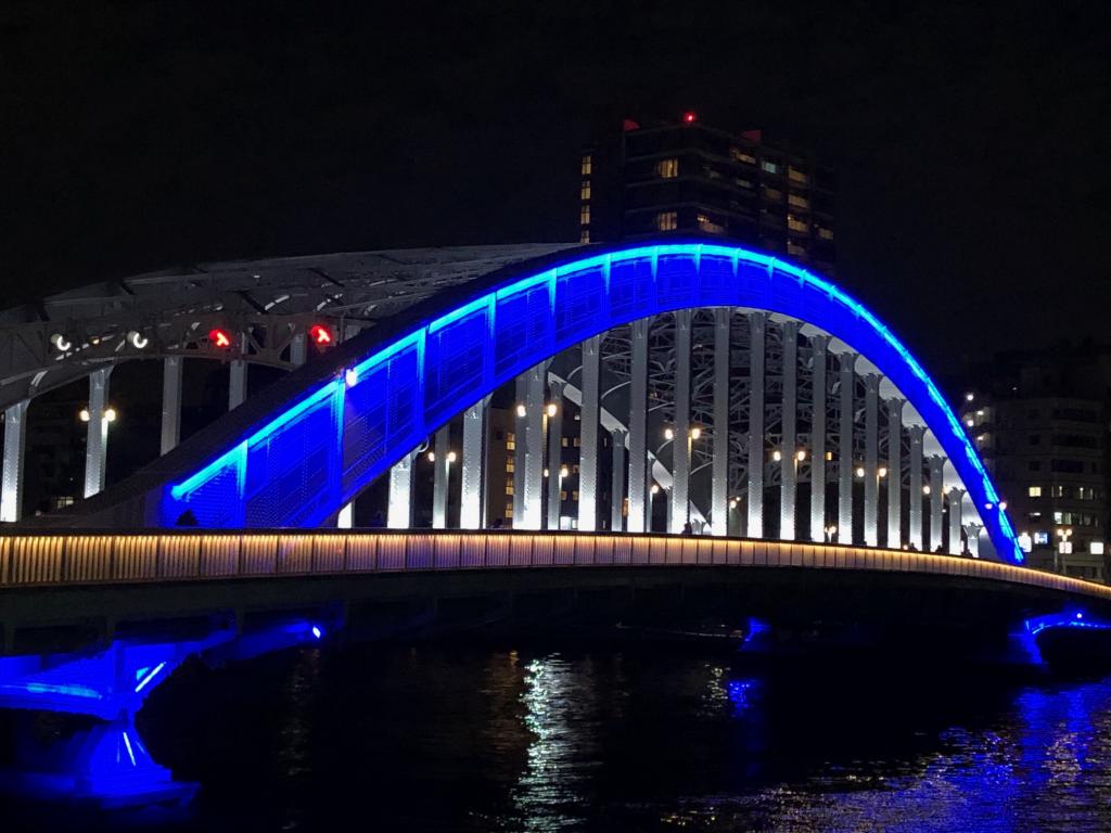 나가요바시 밤의 주오구:이시이 미키코 씨의 작품 순회