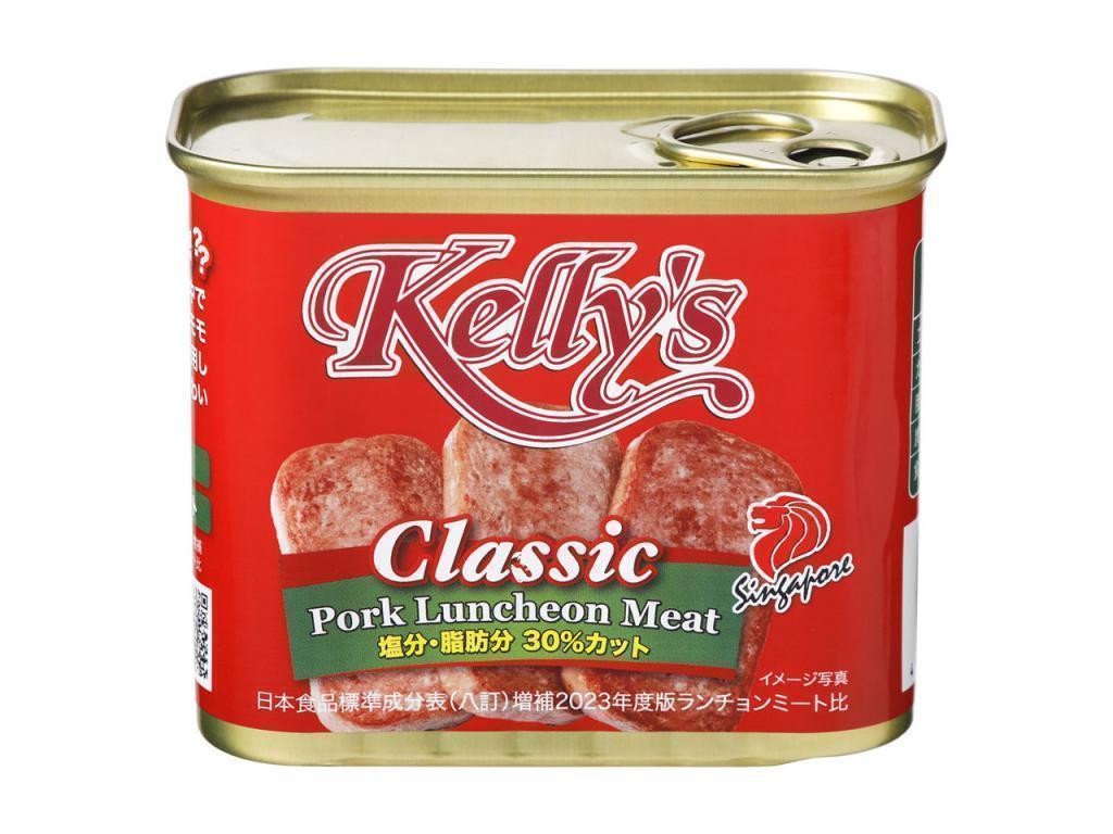 K&K Kelly's 랜천미트 클래식
３４０ｇ
700엔(세금 별도)
유통기간 36개월 「K&Kelly's 란천미트」시리즈 3종 발매
　　~고쿠분 그룹 본사·ROJI 니혼바시~