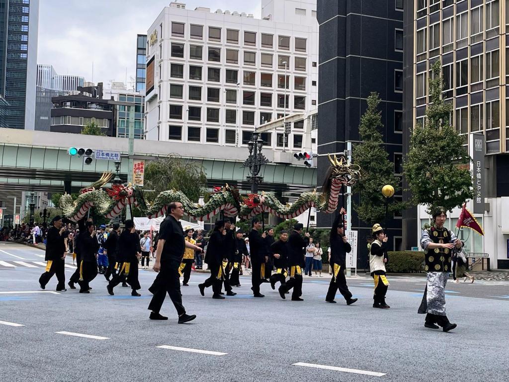 도룡 클럽(나가사키현) 제51회 니혼바시 교바시 축제~제국 왕래 퍼레이드와 나라 왕래시~