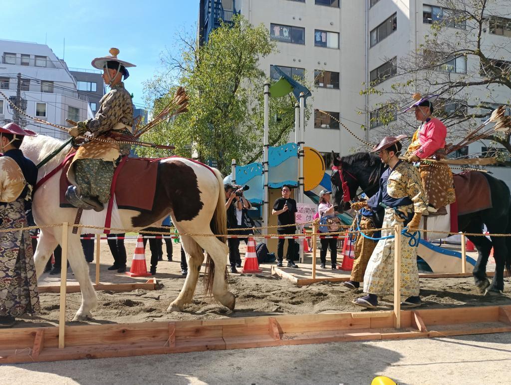  OH！에도 도쿄 축제 「츄오구에서 유주마를 볼 수 있다니!」행운의 첫 체험이었습니다!호리루아도코엔오